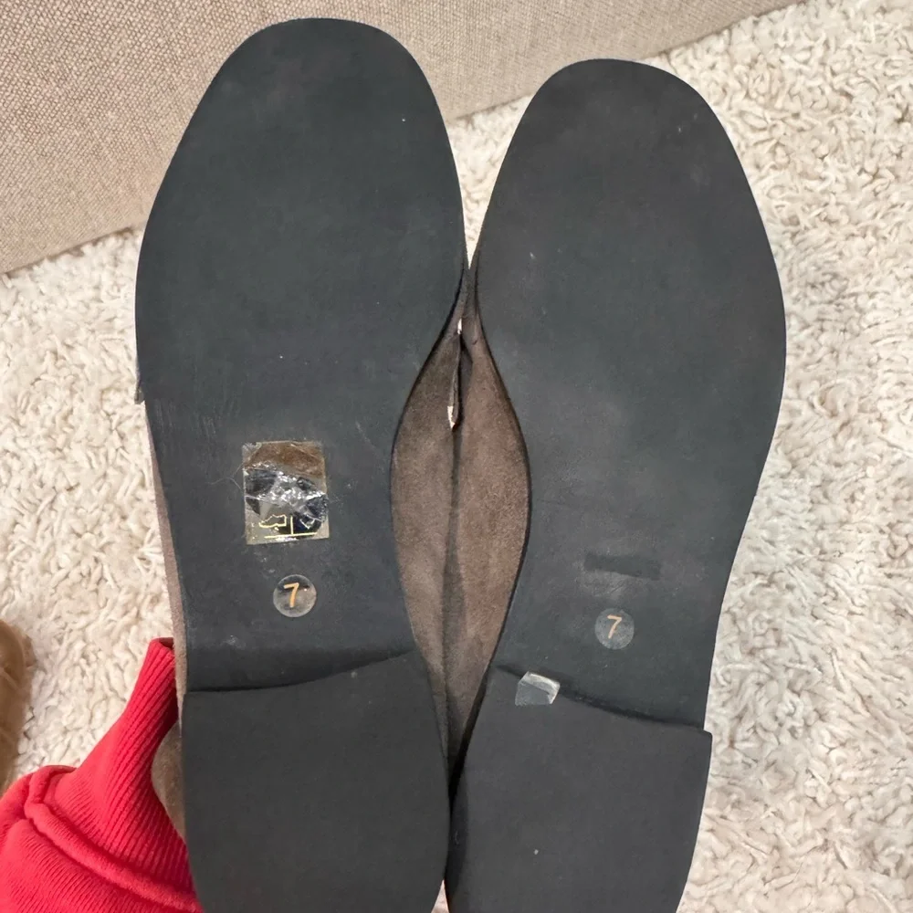 Jeffrey Campbell Suede Loafers with Silver Chain